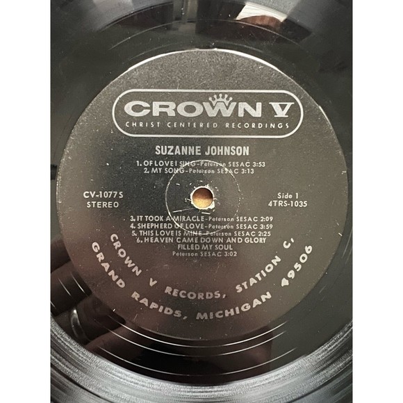 Suzanne Johnson Of Love I Sing 1967 LP Crown CV-1077 Autographed - Picture 6 of 8